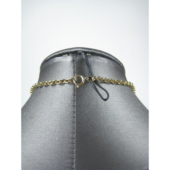 Goldtone Necklace Purple Plastic Stones Filigree Art Deco STYLE 55 inch - Picture 10 of 11